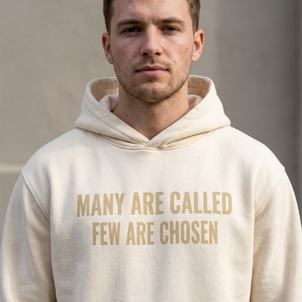 'Many Are Called - Few Are Chosen' Boxy Hoodie