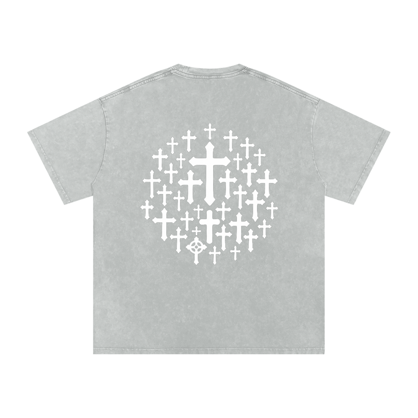 'Many Are Called - Few Are Chosen' Snow Washed Oversized Cotton T-Shirt