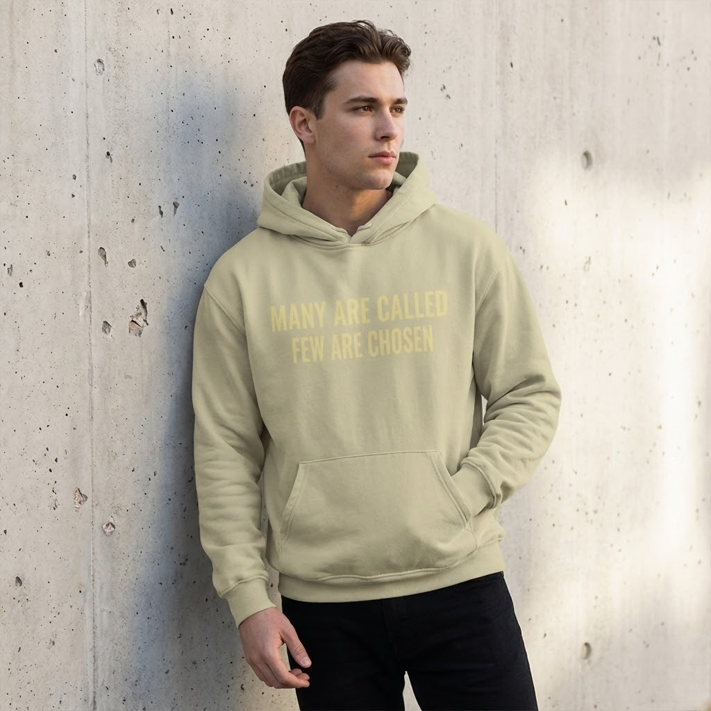 'Many Are Called - Few Are Chosen' Boxy Hoodie