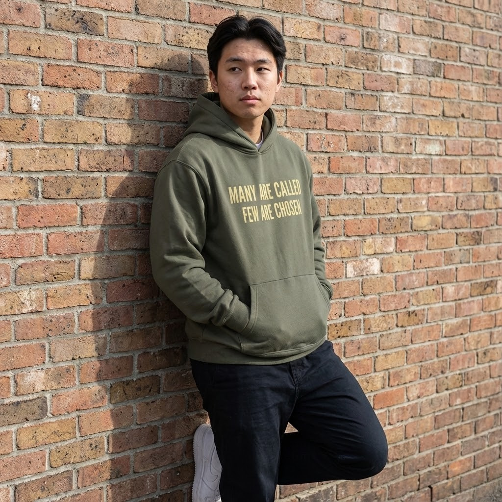 'Many Are Called - Few Are Chosen' Boxy Hoodie