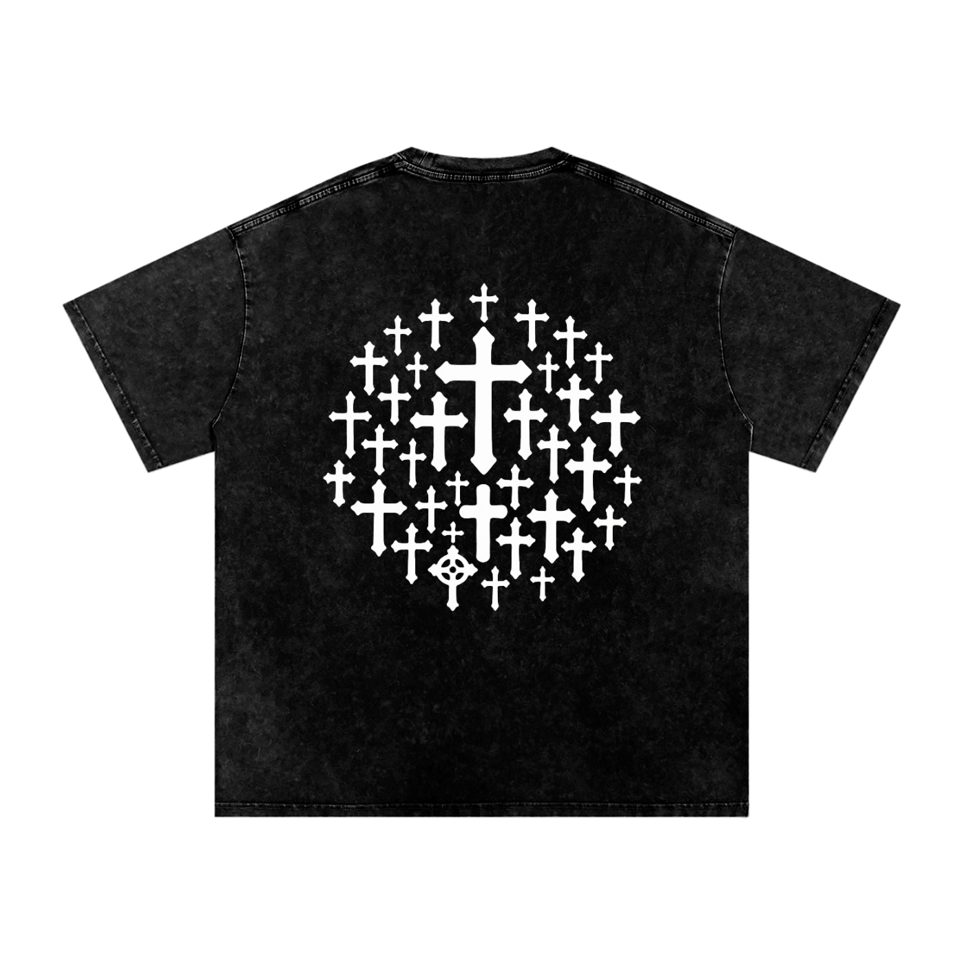 'Many Are Called - Few Are Chosen' Snow Washed Oversized Cotton T-Shirt