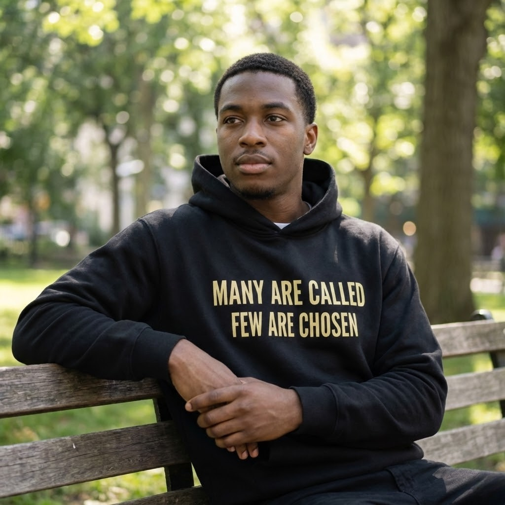 'Many Are Called - Few Are Chosen' Boxy Hoodie