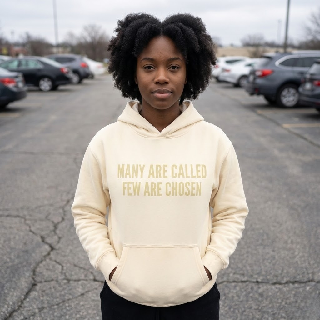 'Many Are Called - Few Are Chosen' Boxy Hoodie